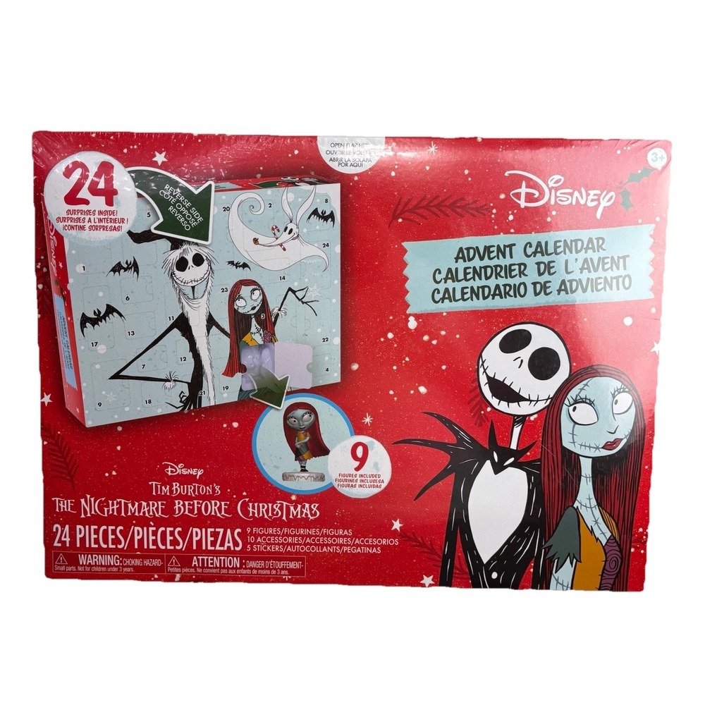 2025 ADVENT CALENDAR - THE NIGHTMARE BEFORE CHRISTMAS - 24 DAY - NEW - DISNEY